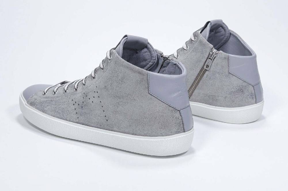 Leather Crown EARTH | Grigio Chiaro - Alte - Uomo Shopping Online