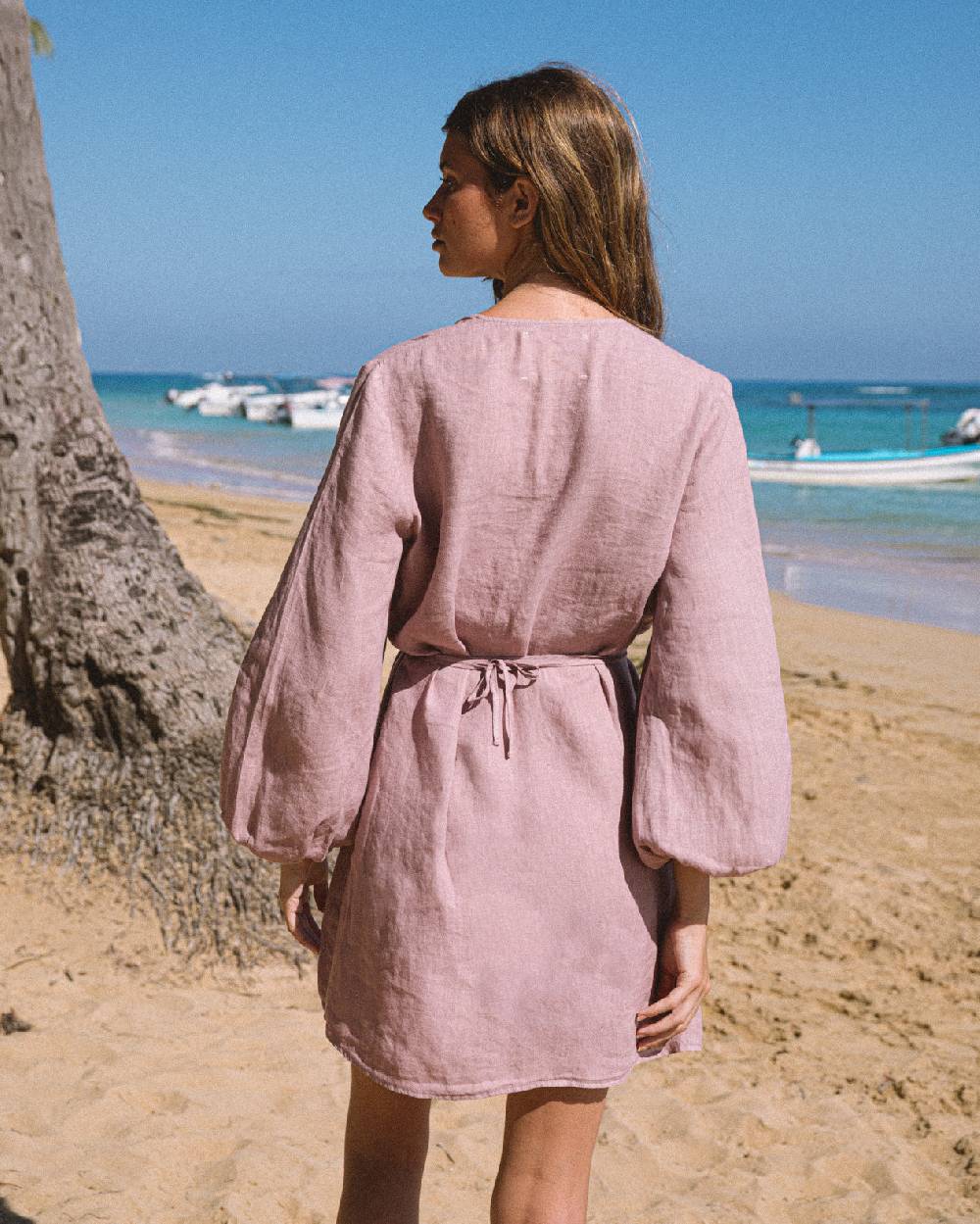 ﻿Manebí Linen Caracas Dress - Iris Saldi