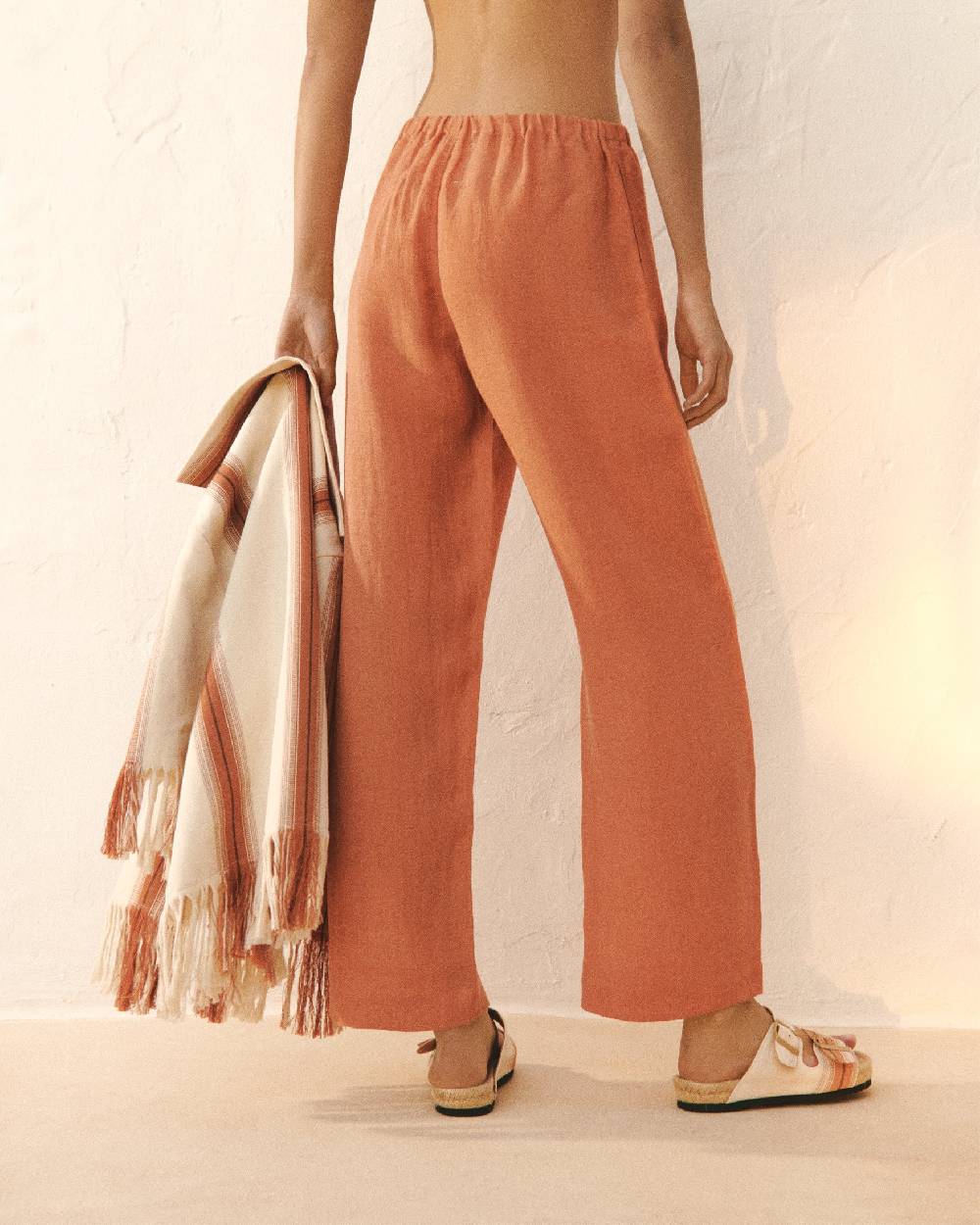 Manebí Linen Gauze Girona Trousers - Sunbaked Offerta natalizia
