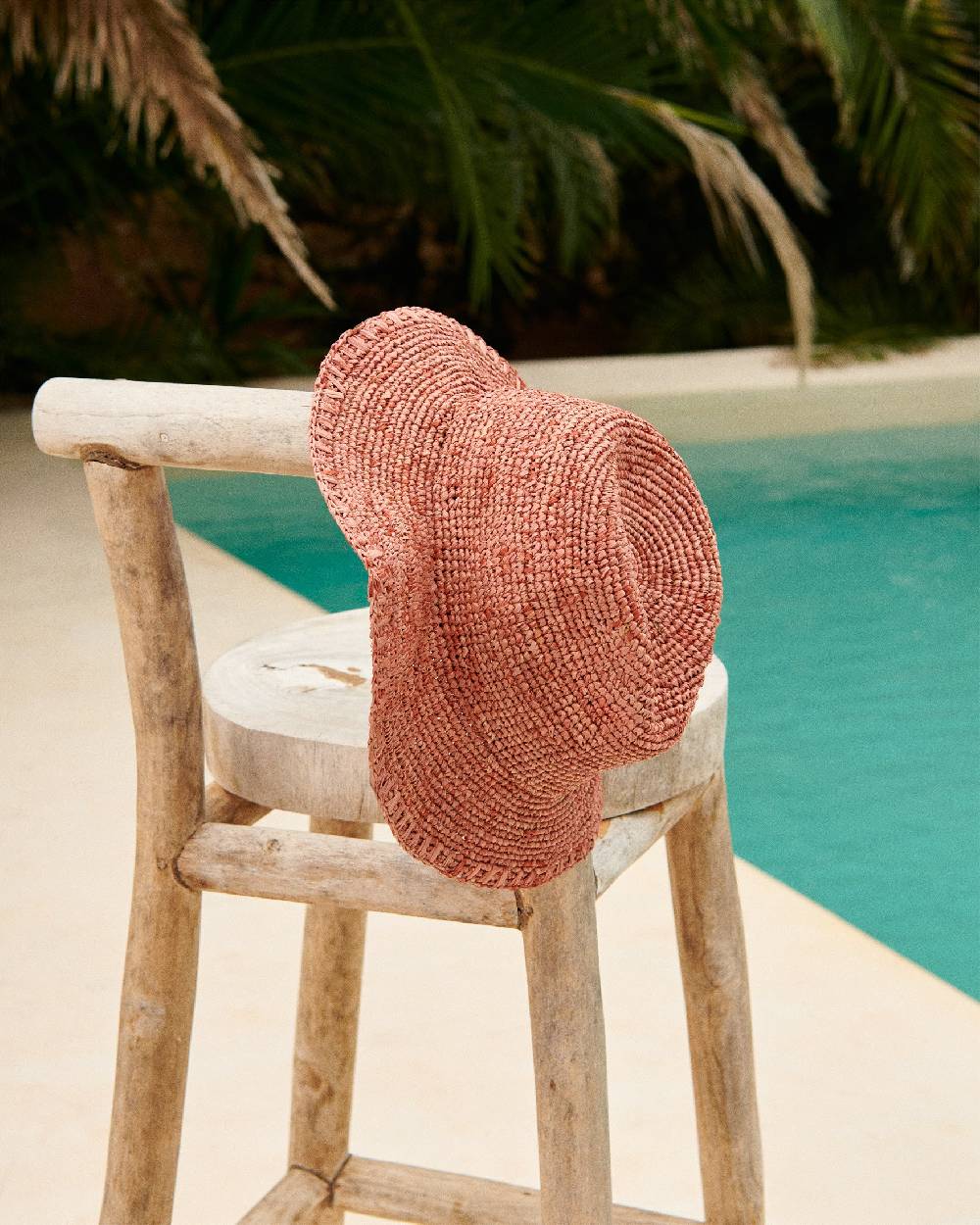 Manebí Raffia Panama Hat - Rust Prezzo basso