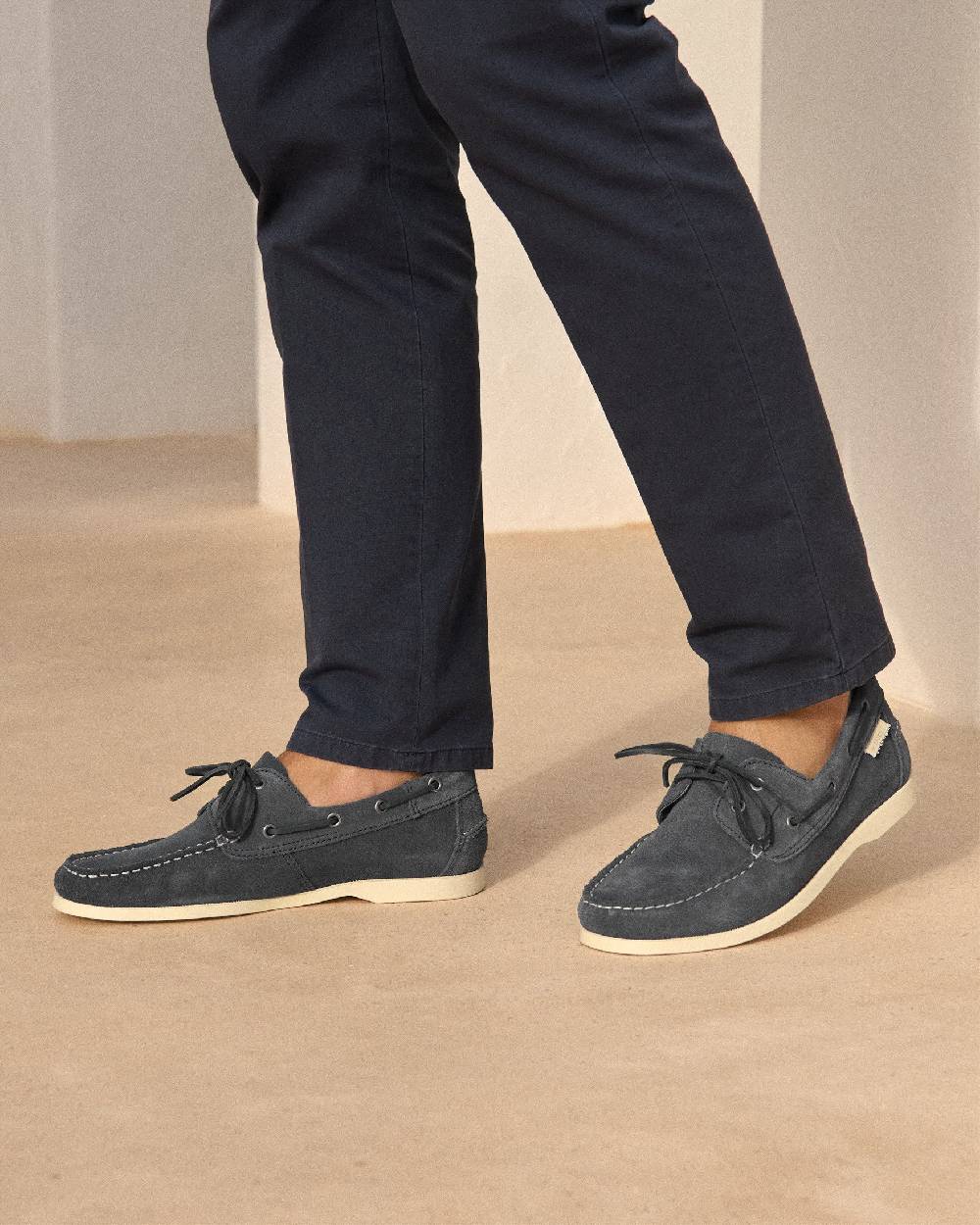 Manebí Suede Boat-Shoes - Hamptons Patriot Blue Vendite stagionali