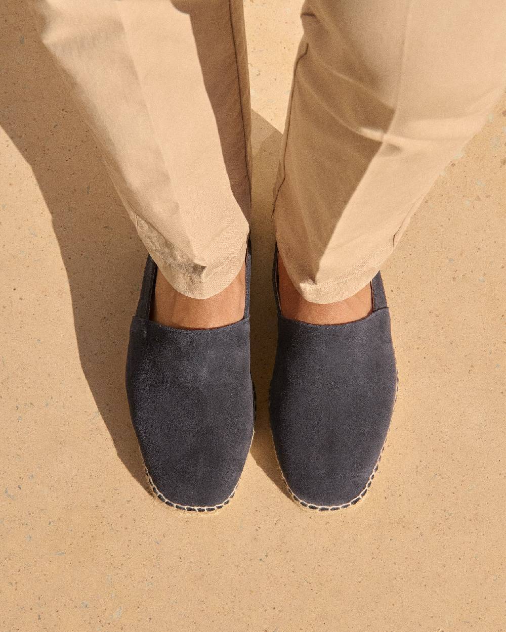 Manebí Suede Square Toe Espadrilles - Hamptons Patriot Blue Cyber Monday