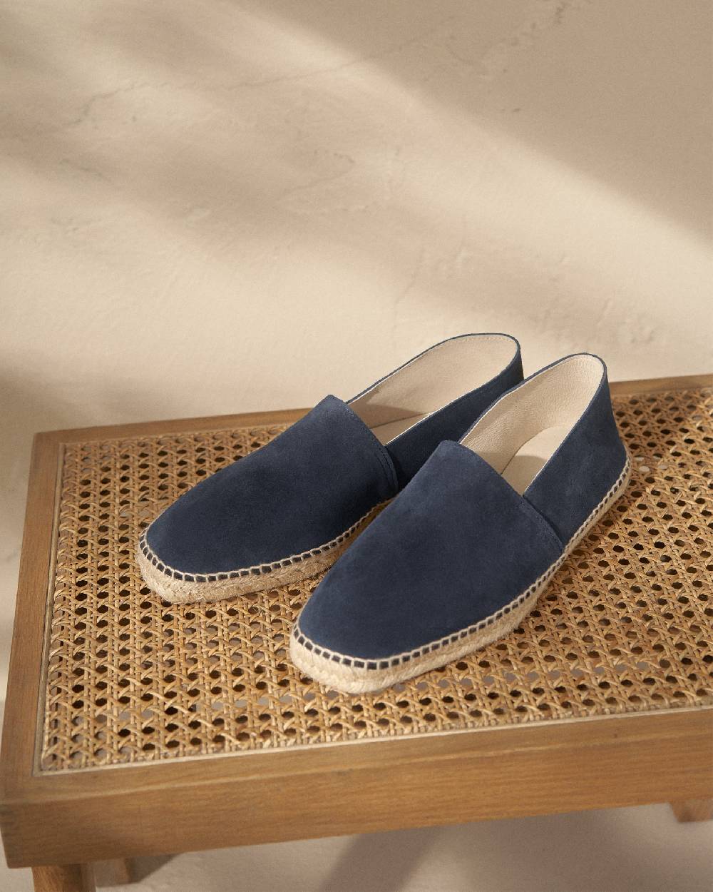 Manebí Suede Square Toe Espadrilles - Hamptons Patriot Blue Cyber Monday