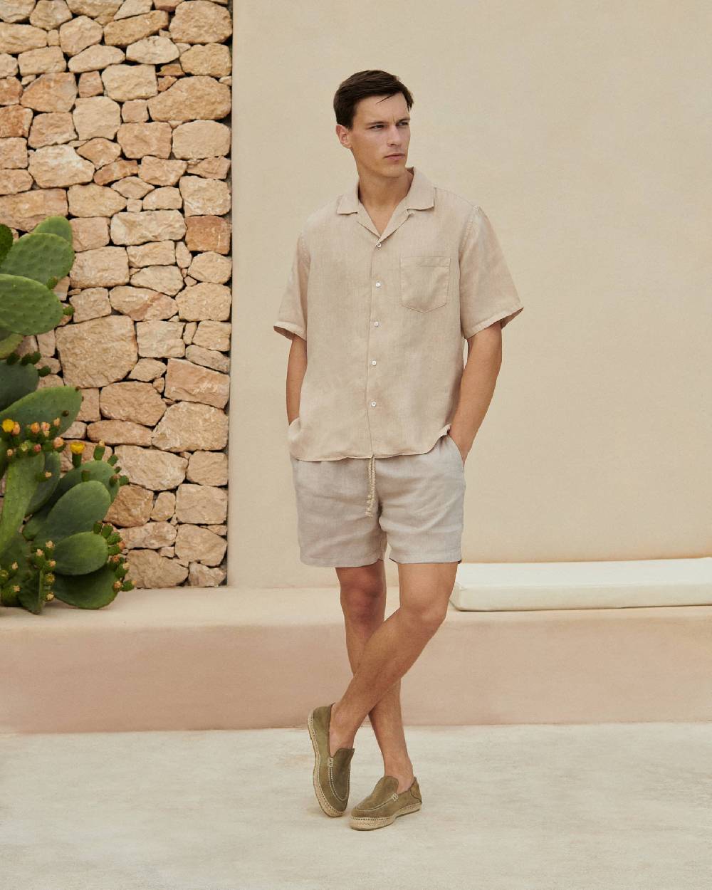 Manebí Mocassini Traveler Espadrillas in pelle scamosciata- Hamptons - Forest ACQUISTA ORA