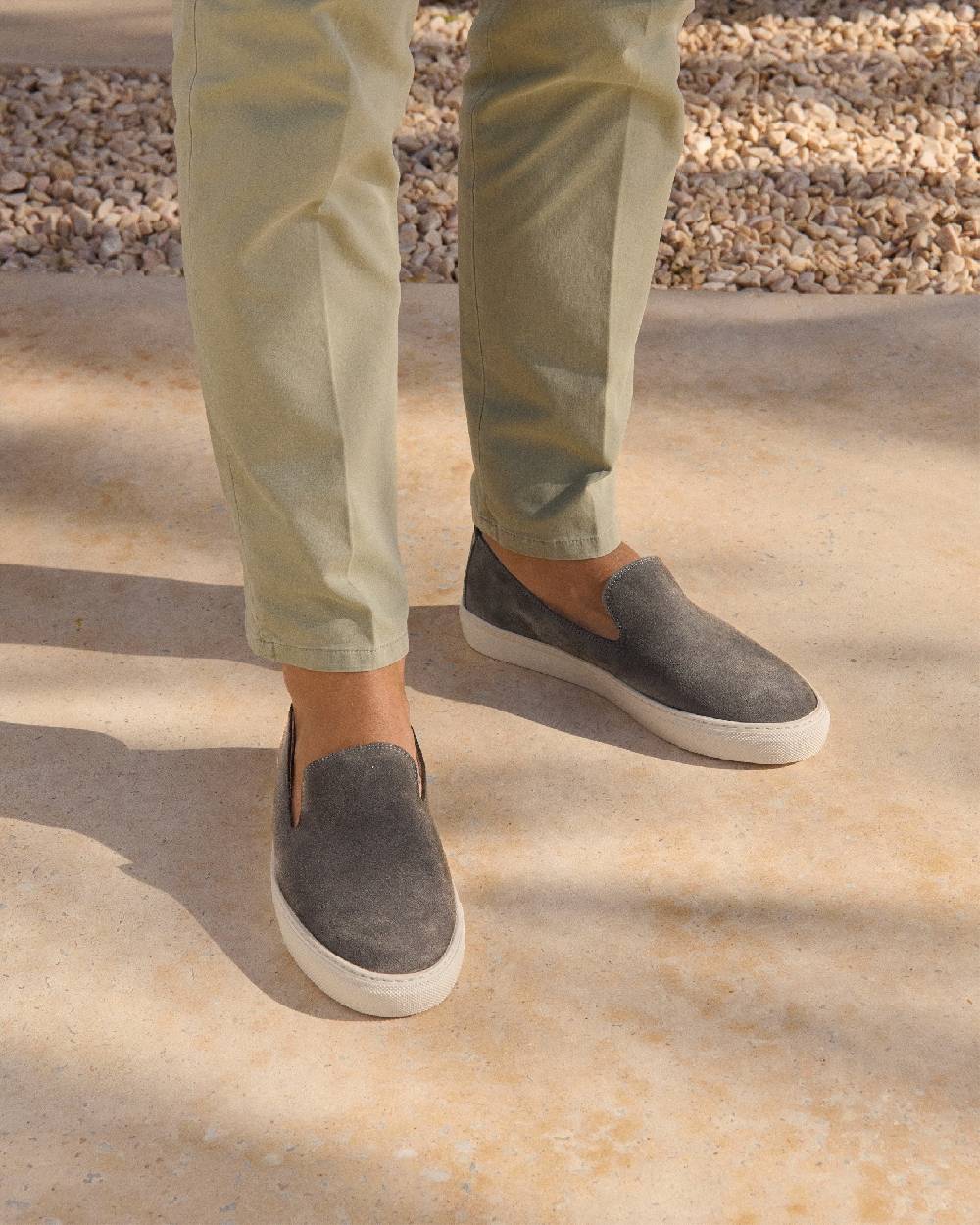 Manebí Suede Slip On - Carbon Grey Latest stili