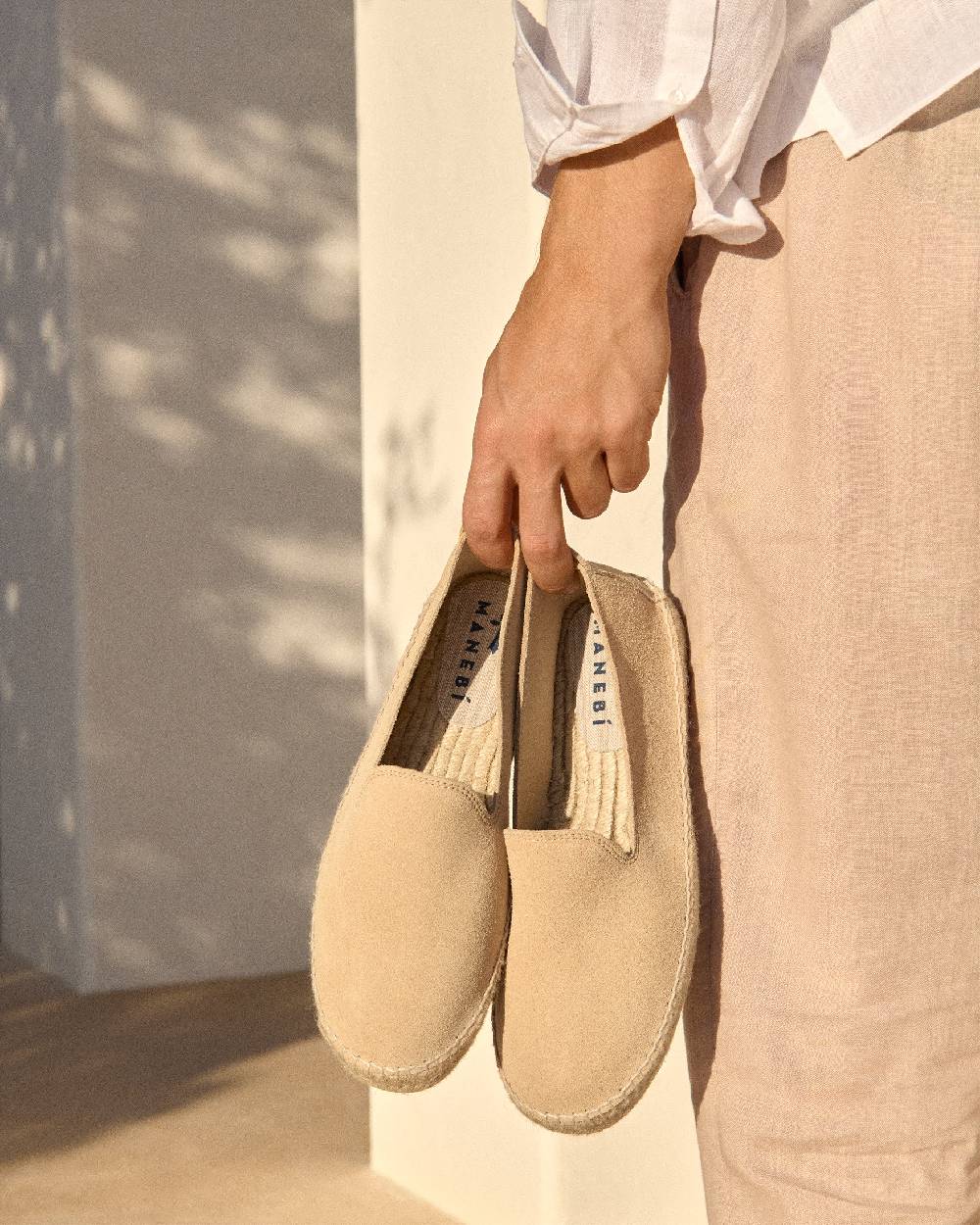 Manebí Espadrillas - Hamptons - Champagne Beige Fino al 50% di sconto