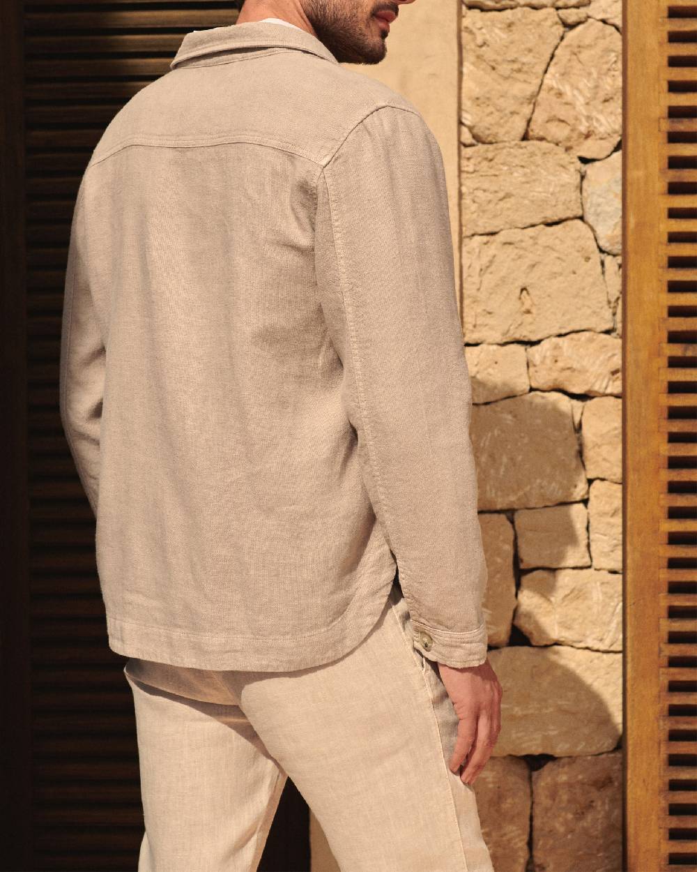Manebí Linen Sahara Over Jacket - Kaki Beige 50% di sconto con spedizione gratuita