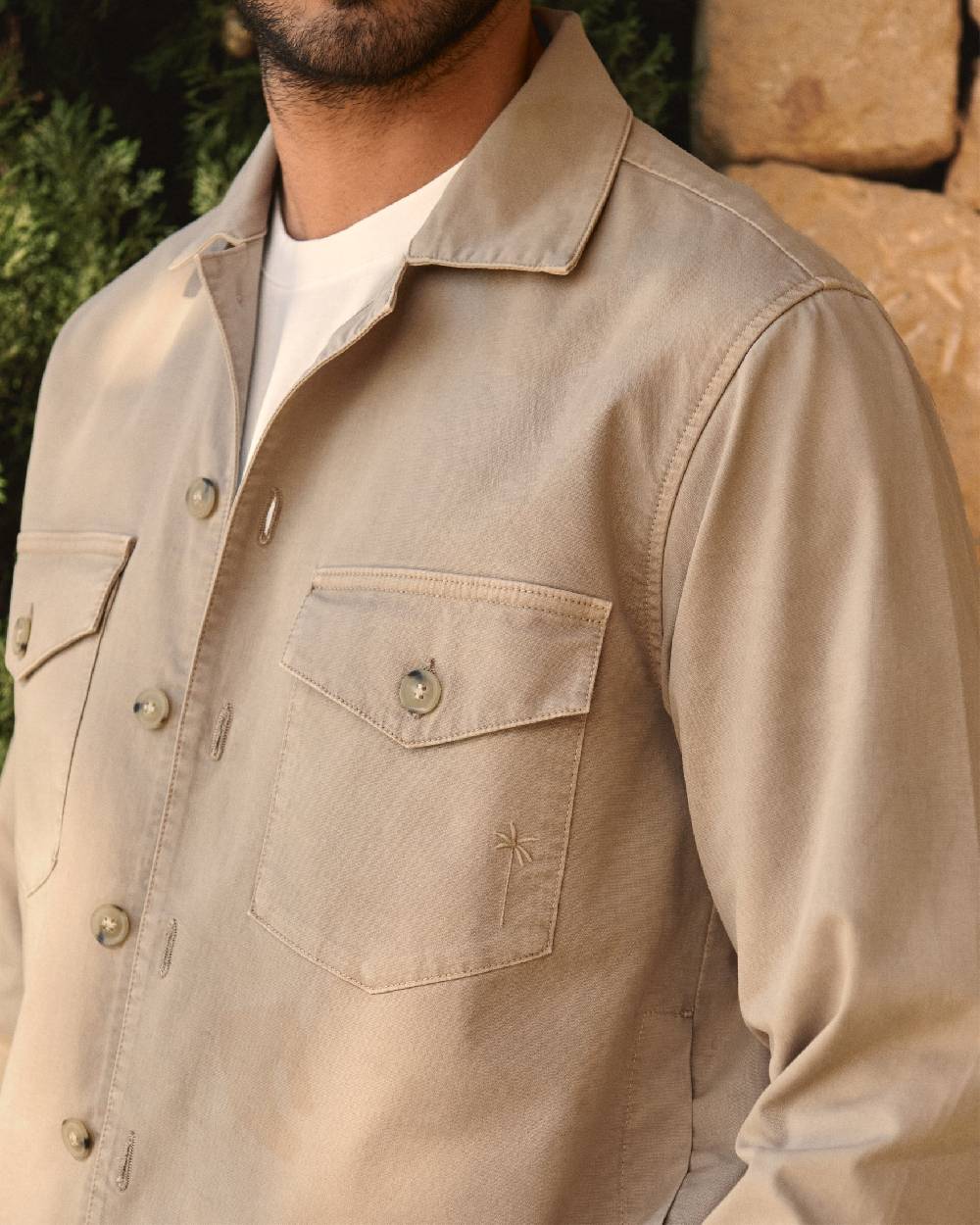 Manebí Stonewashed Cotton|Santa Fe Field Jacket - Beige Qualità