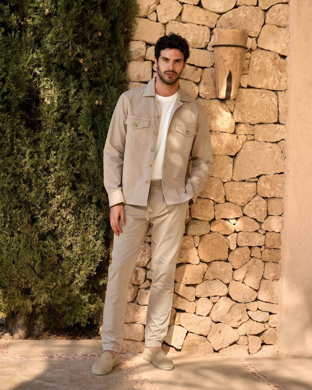 Manebí Stonewashed Cotton|Santa Fe Field Jacket - Beige Qualità
