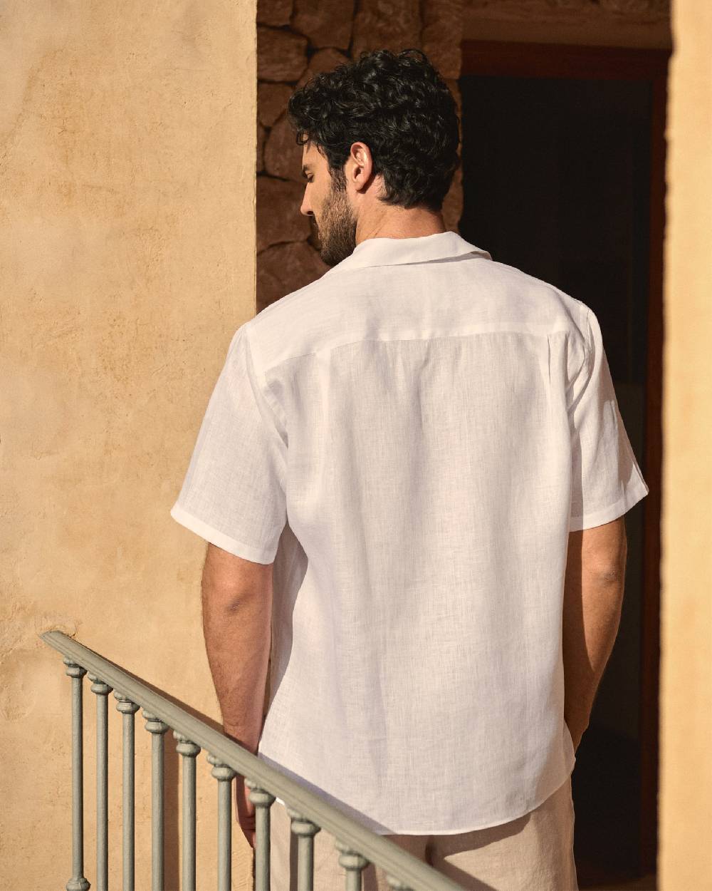 Manebí Havana Bowling Linen Shirt - White Pezzi Unici