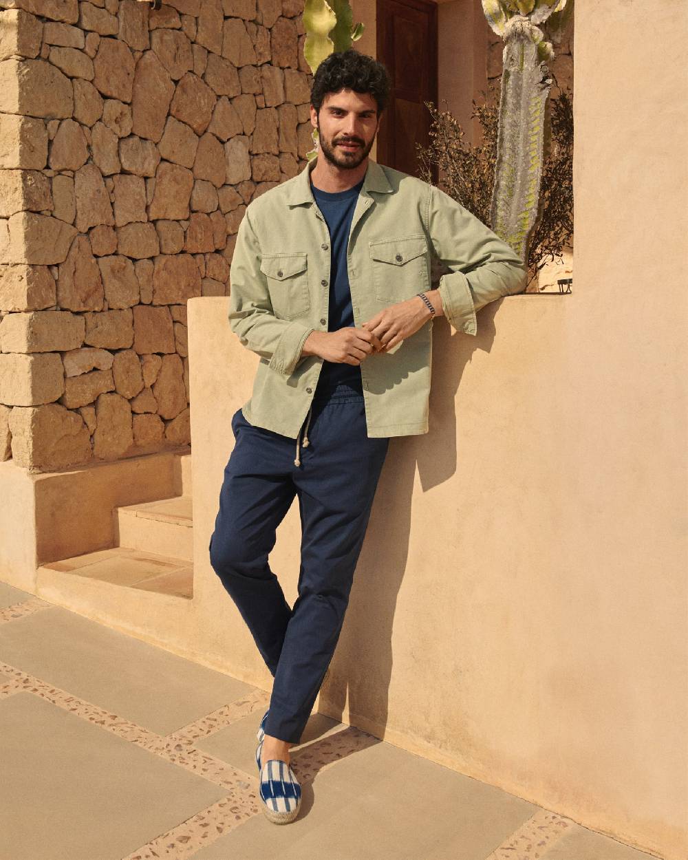 Manebí Stonewashed Cotton|Santa Fe Field Jacket - Embroidered Logo Military Green Shopping Online