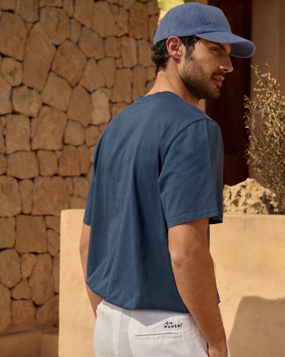 Manebí Organic Terry Cotton Lucca Cap - Petrole Saldi