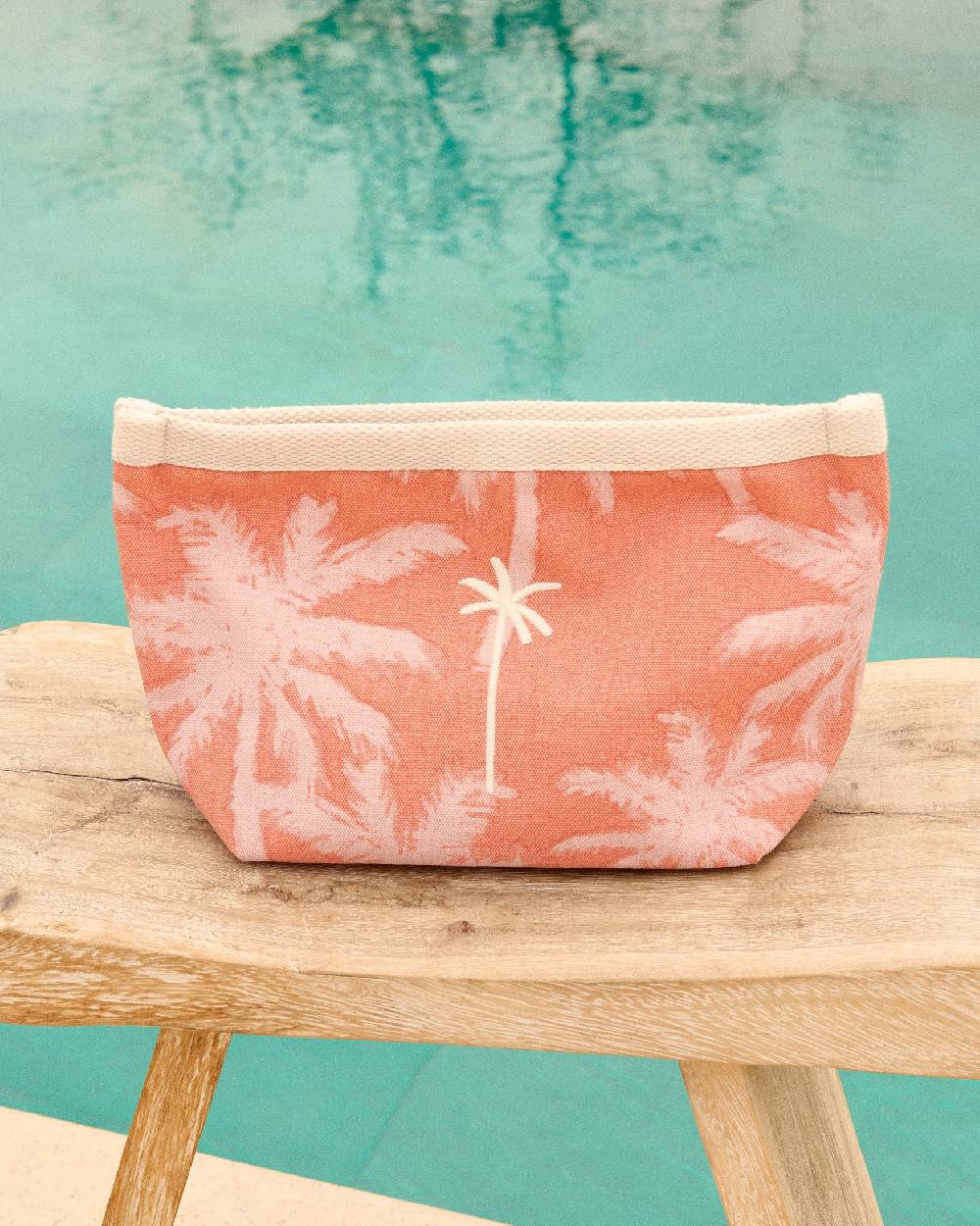 Manebí Canvas Tender2Tote - Sunbaked \u0026 Cream Pink Maxi Palm Vendite Flash