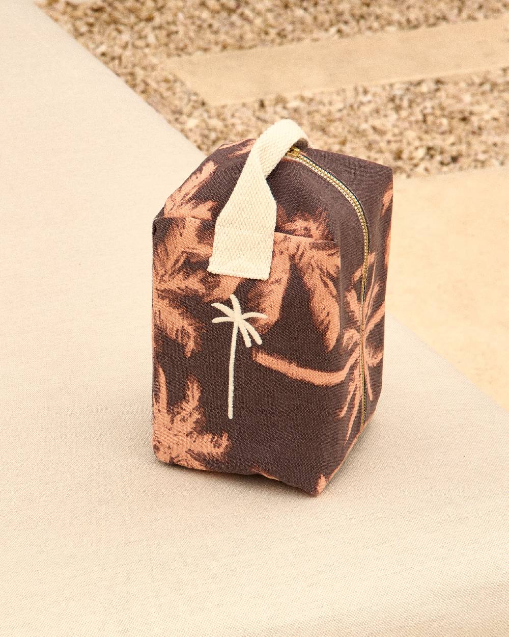 Manebí Canvas Large Beauty - Cocoa \u0026 Orange Rust Maxi Palm Negozio