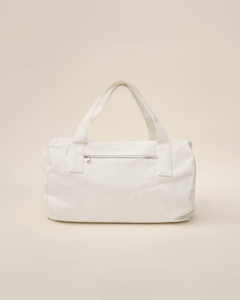 Manebí Canvas Weekend Bag - La Havana White Moda
