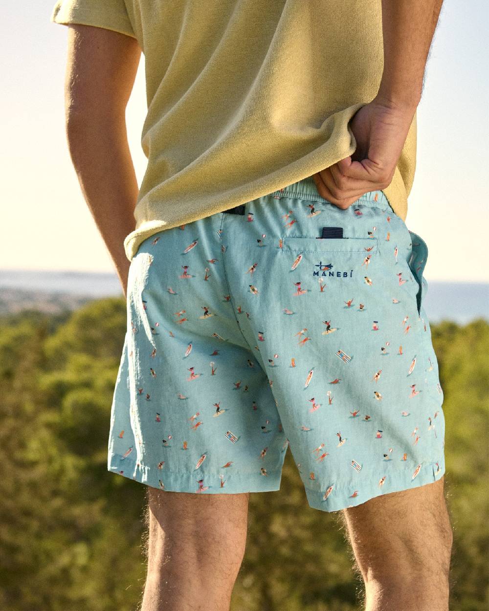 Manebí Printed Swim Shorts - Kids In The Sea Shopping online