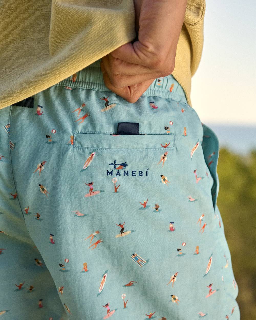 Manebí Printed Swim Shorts - Kids In The Sea Shopping online