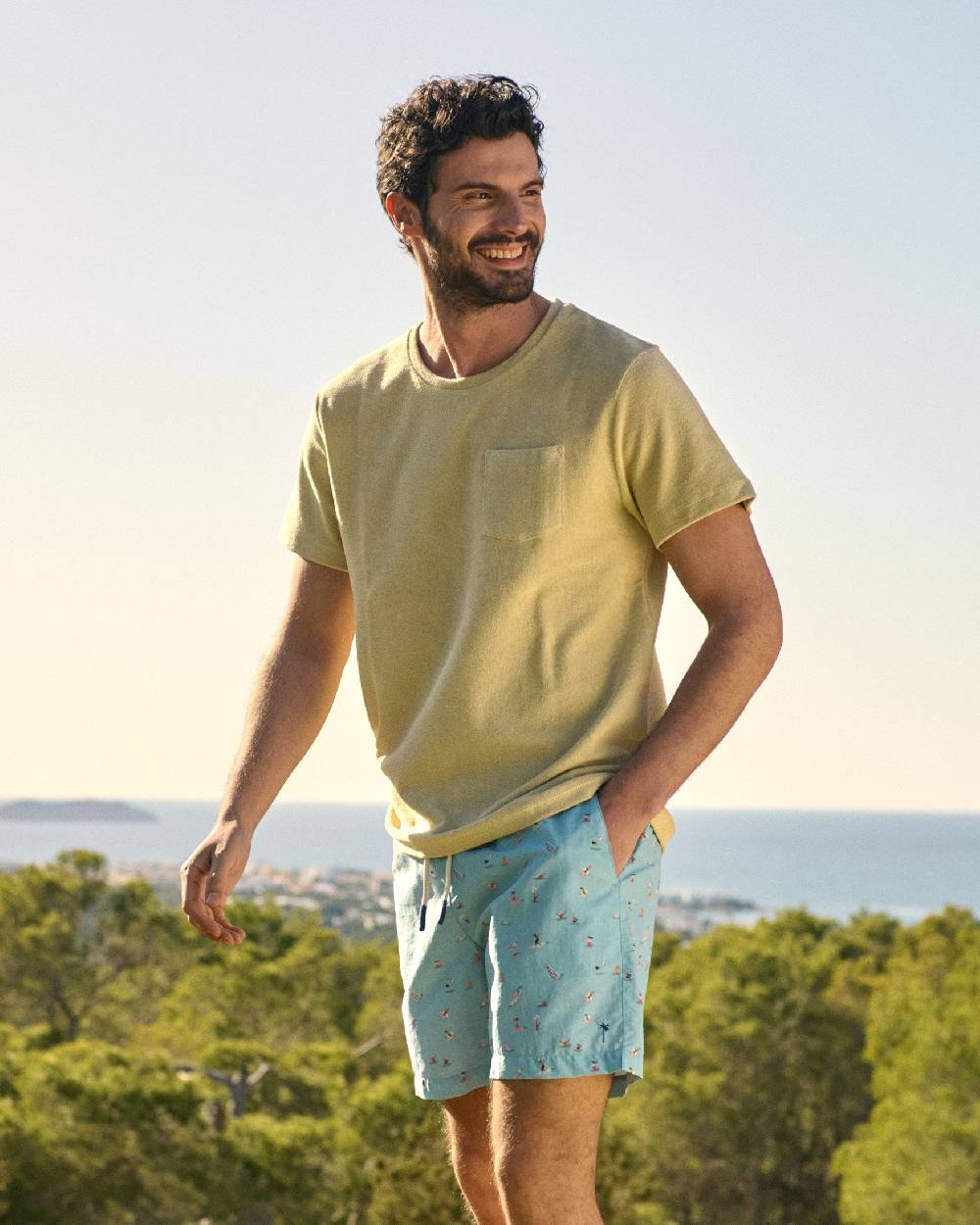 Manebí Printed Swim Shorts - Kids In The Sea Shopping online