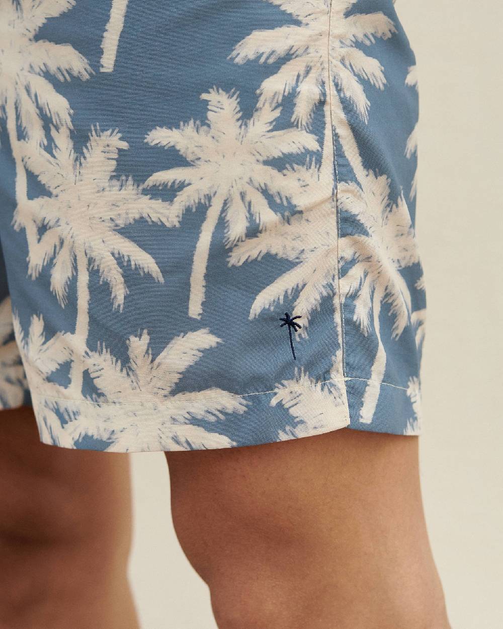 Manebí Printed Swim Shorts Hand Drawn - Gabardine Cotton Indigo Vendite stagionali