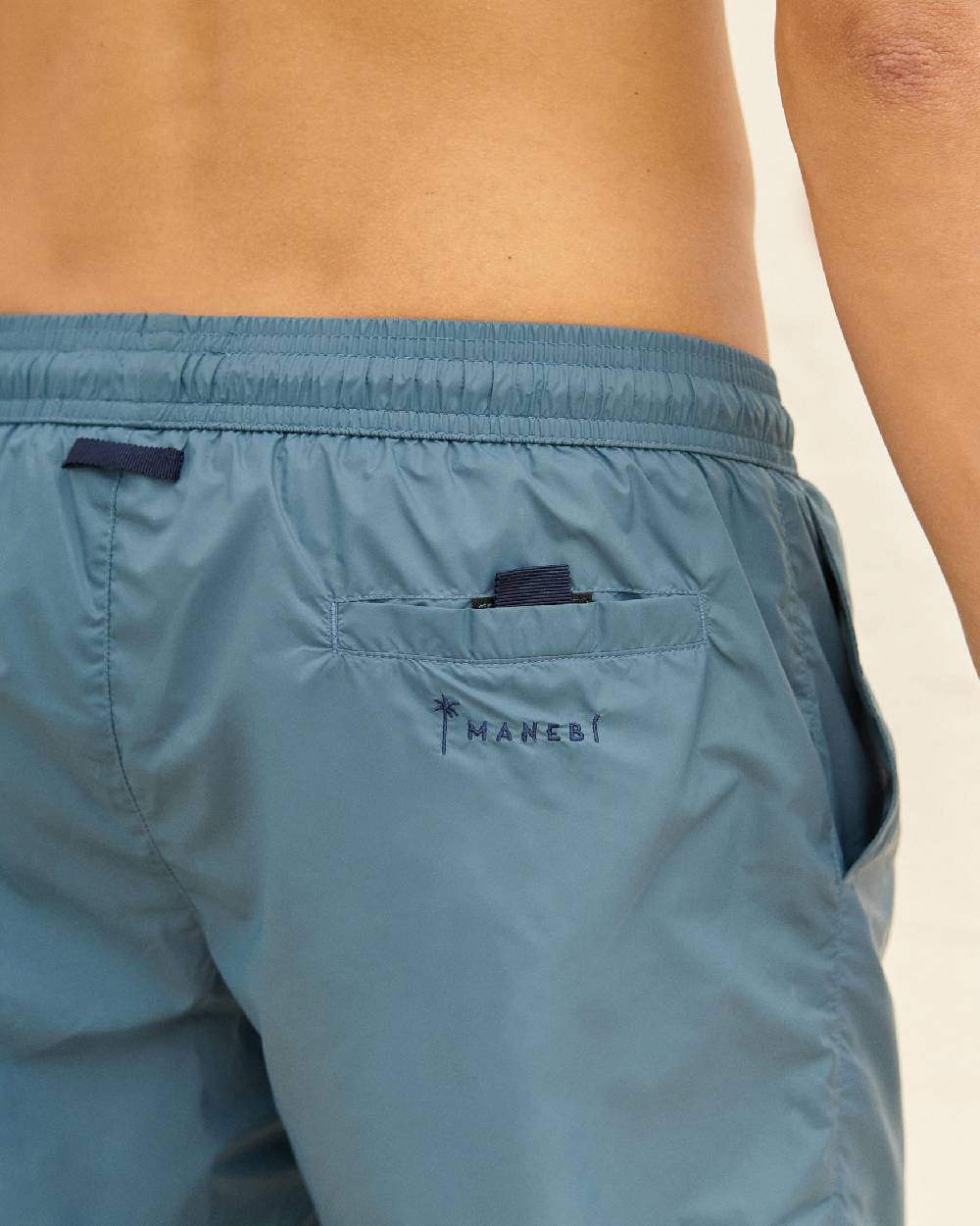 Manebí Solid Color Swim Shorts - Recycled Ultra Light Navy Blue Offerta San Valentino