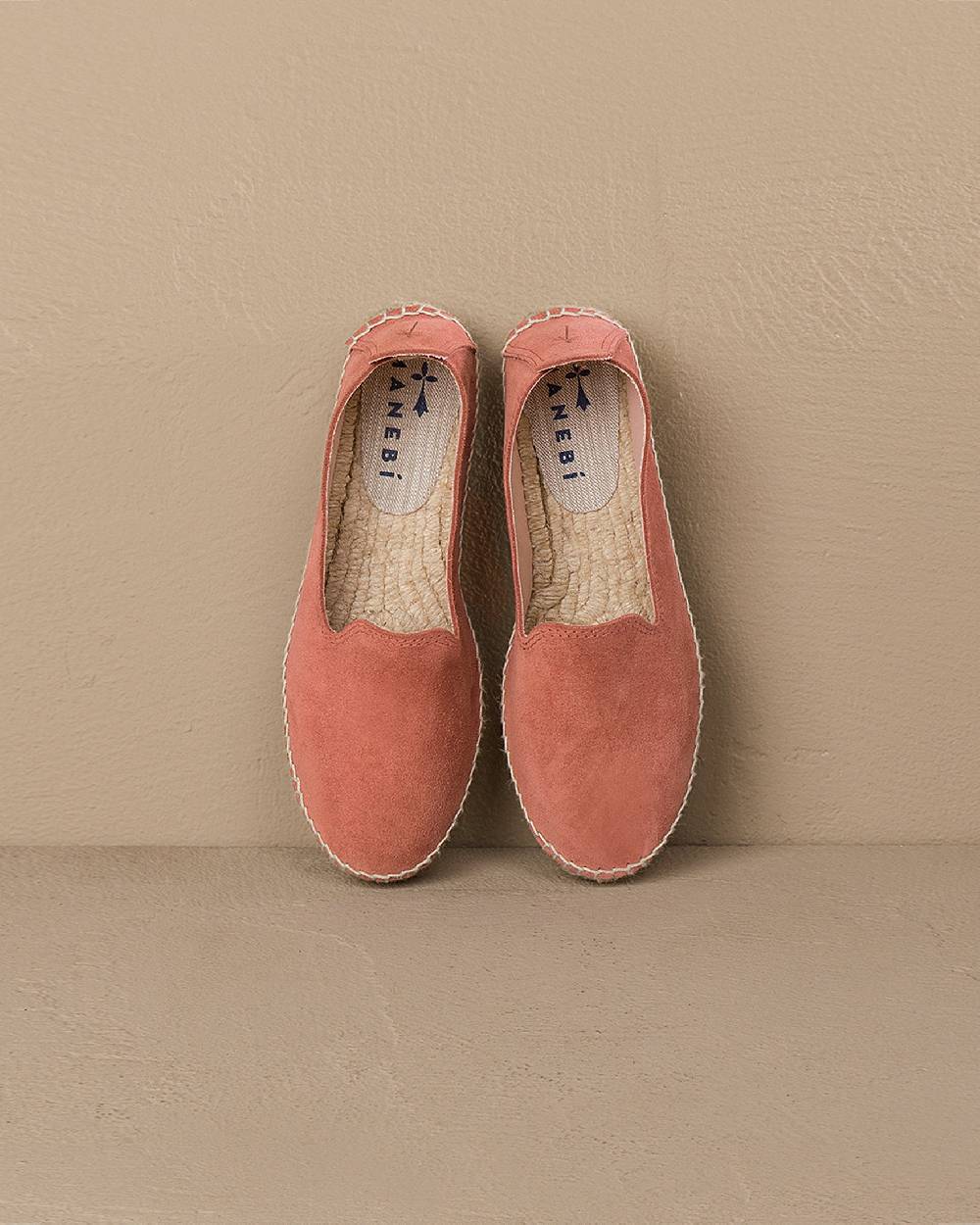 Manebí Suede Double Sole Espadrilles - Hamptons Terracotta Grandi sconti