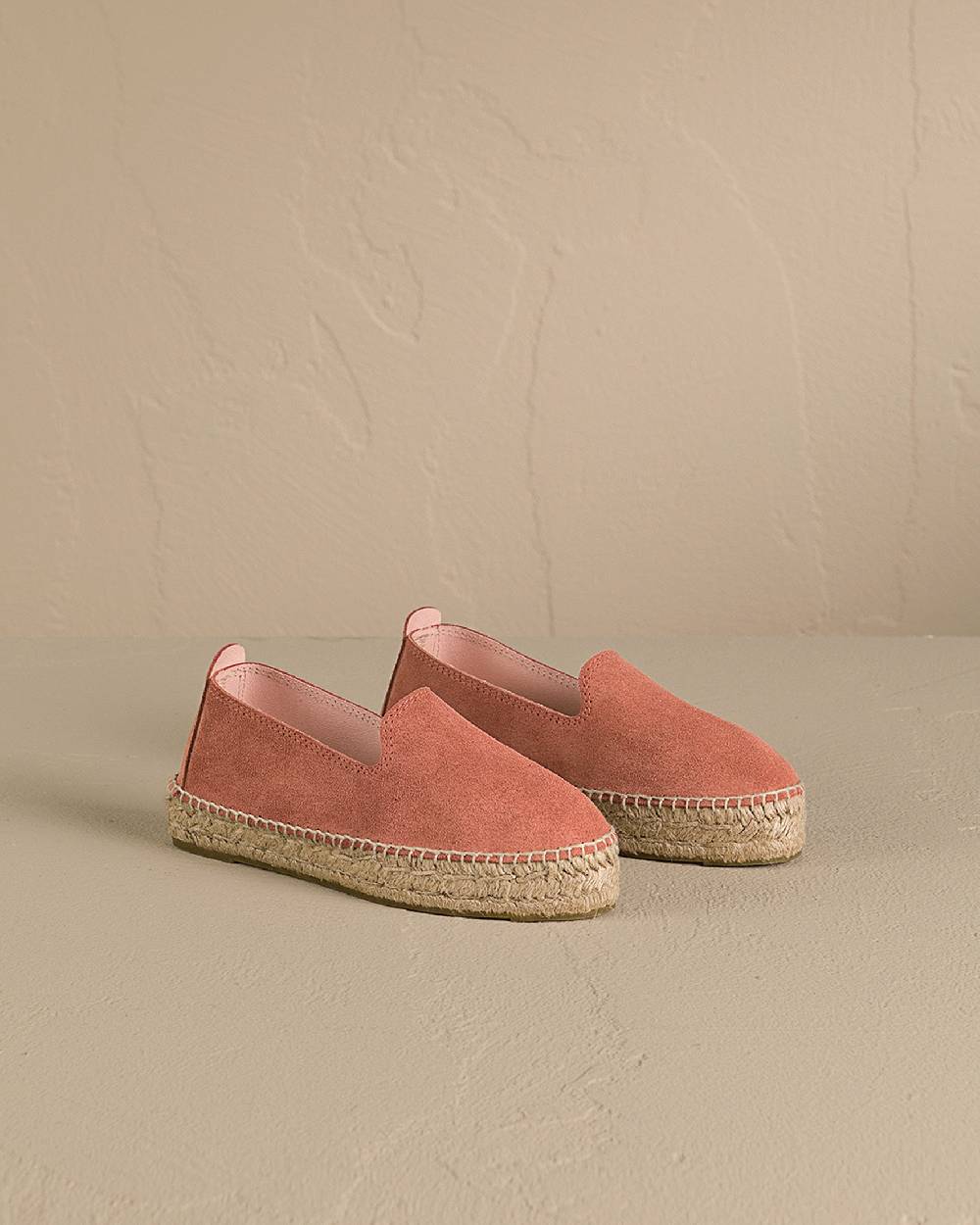 Manebí Suede Double Sole Espadrilles - Hamptons Terracotta Grandi sconti