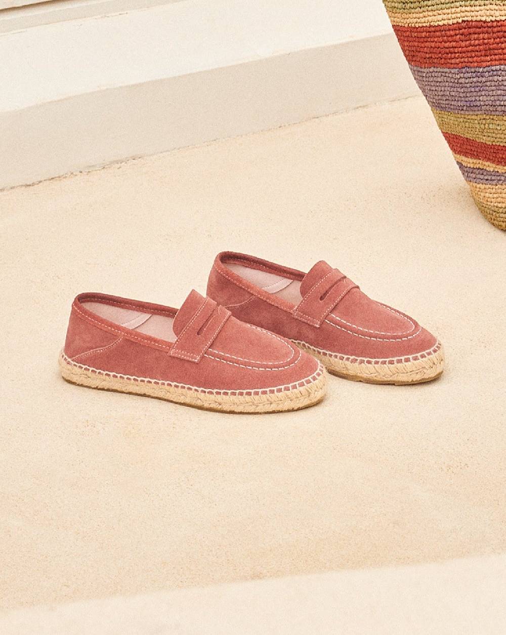 Manebí Suede Loafers Espadrilles - Hamptons Terracotta Bestseller