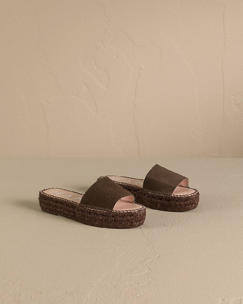 Manebí Suede Double Sole Slides - Hamptons Cocoa On Tone Prezzo basso