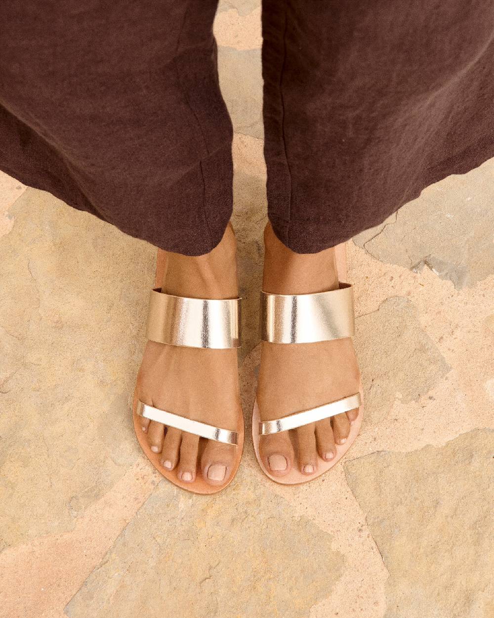 Manebí Leather Two Bands Sandals - Platinum Discount Store per i nuovi prodotti