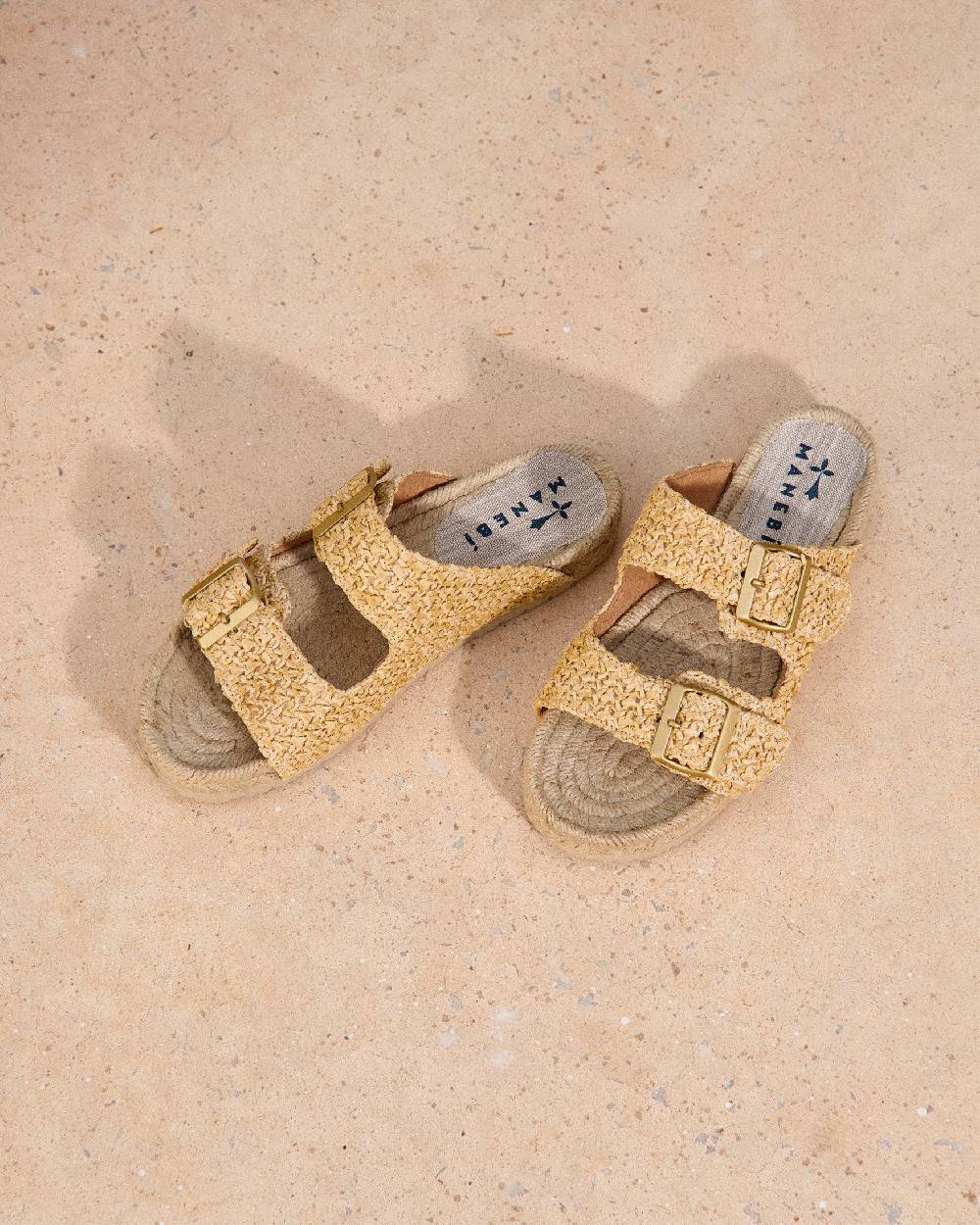Manebí Raffia Nordic Sandals - Raffia Net Saldi