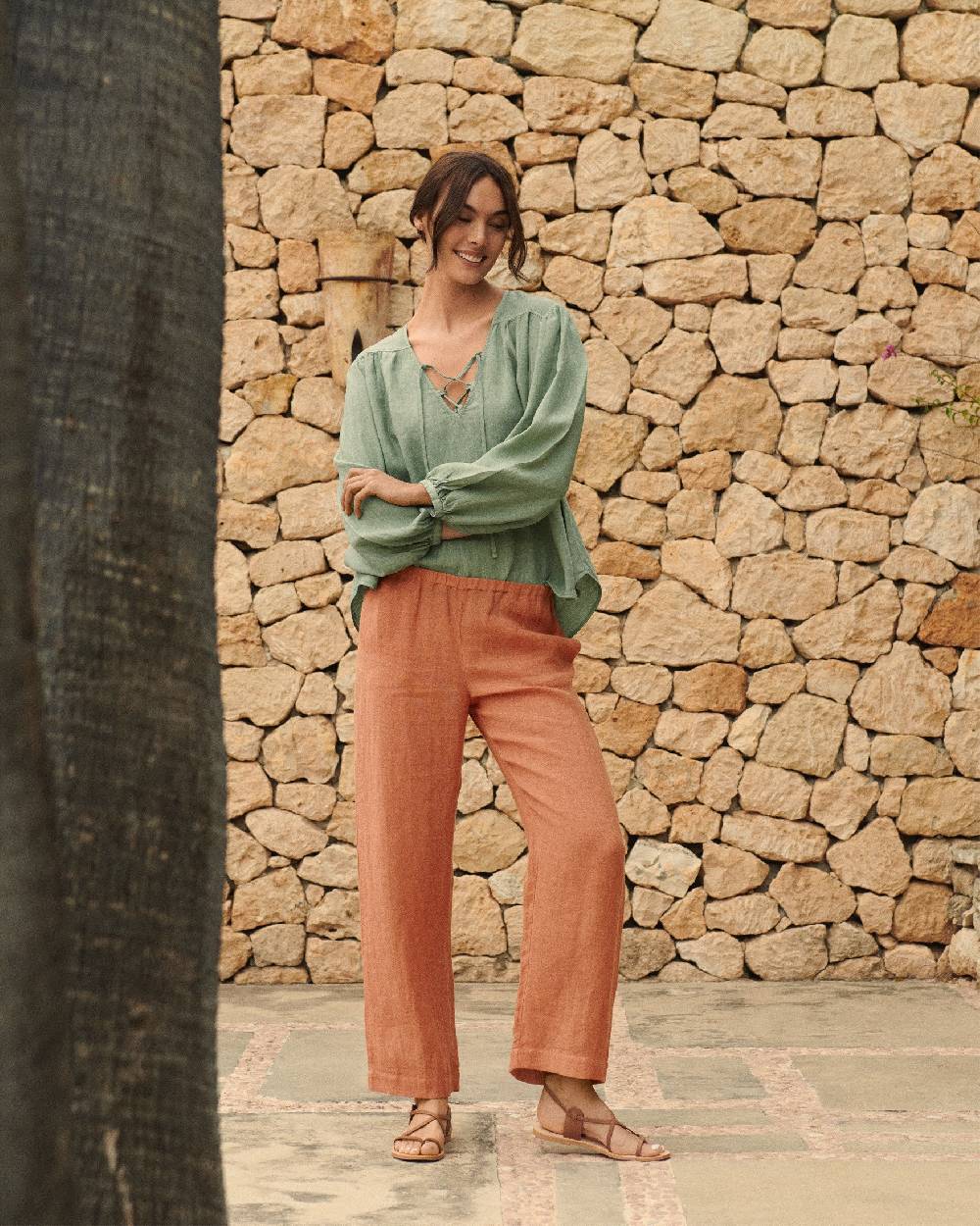 Manebí Linen Varadero Shirt - Mineral Green Nuova