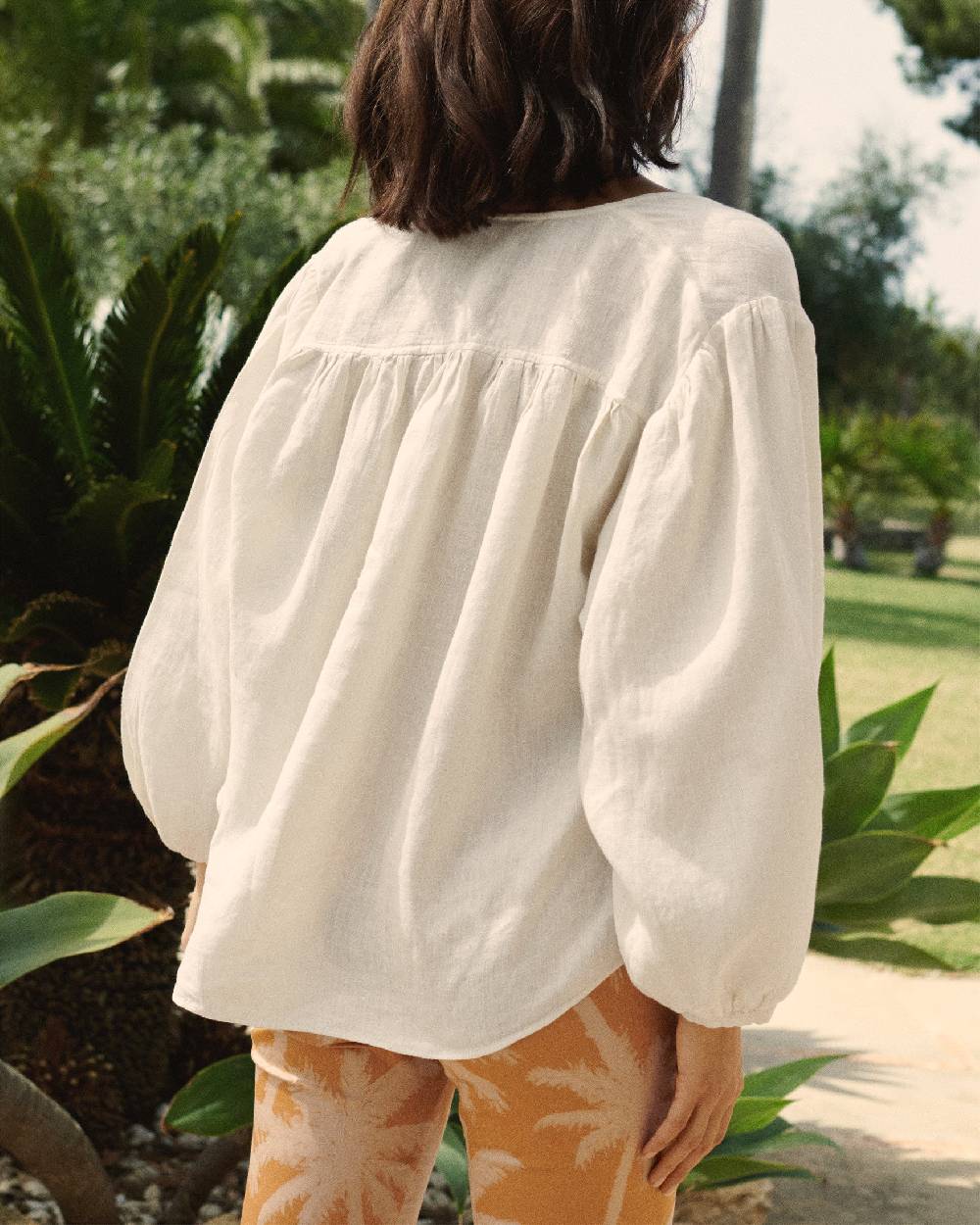 Manebí Linen Varadero Shirt - Eggnog Moda