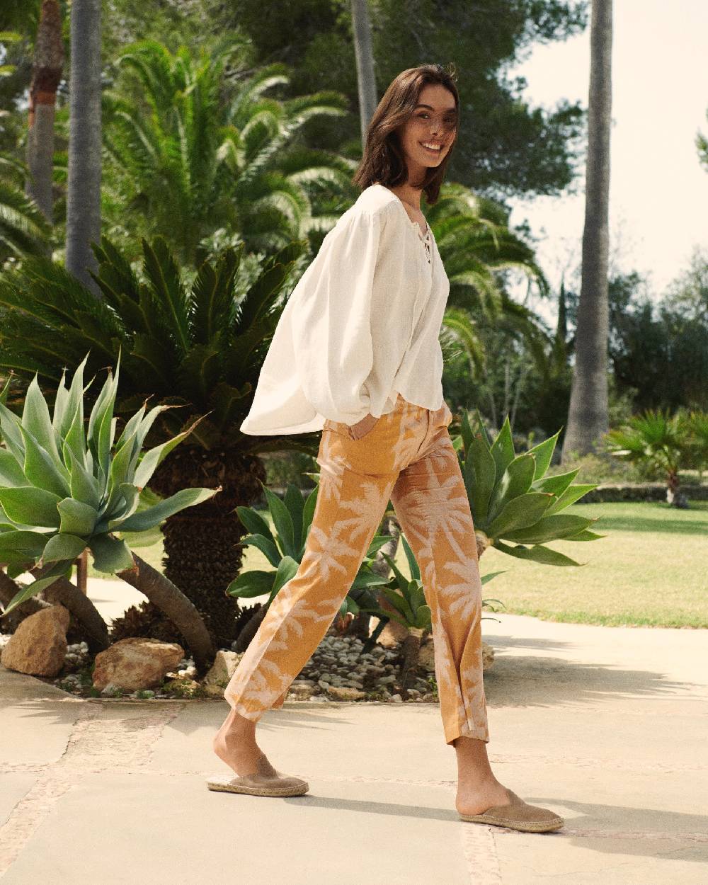 Manebí Linen Varadero Shirt - Eggnog Moda