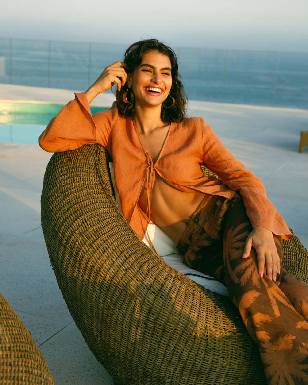 Manebí Linen Gauze Santander Top - Sunbaked Offerta Pasqua