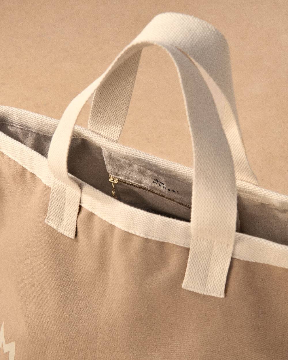 Manebí Canvas California Tote Bag - Desert With Ecru Logo Offerta migliore