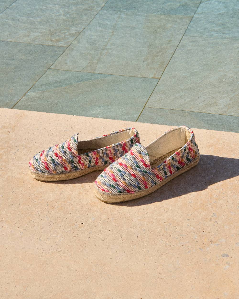 Manebí Cotton Jaquard Espadrilles - Multicolor Stripes Liquidazione