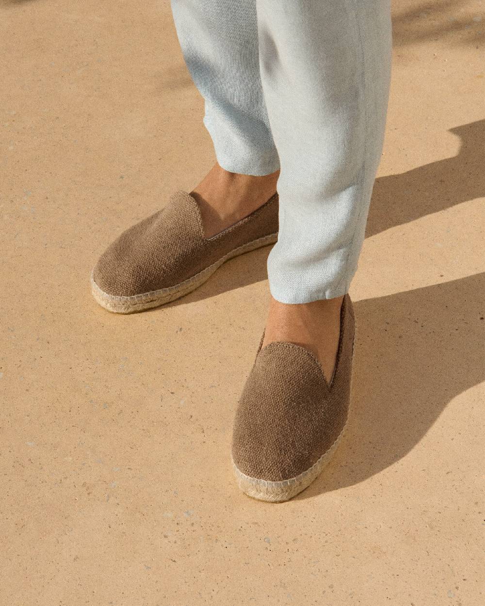 Manebí Coarse Woven Canvas Espadrilles - Vintage Taupe Enormi risparmi