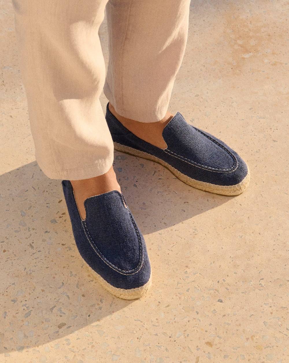 Manebí Organic Hemp Traveler Loafers|Espadrilles - Navy Sconti VIP