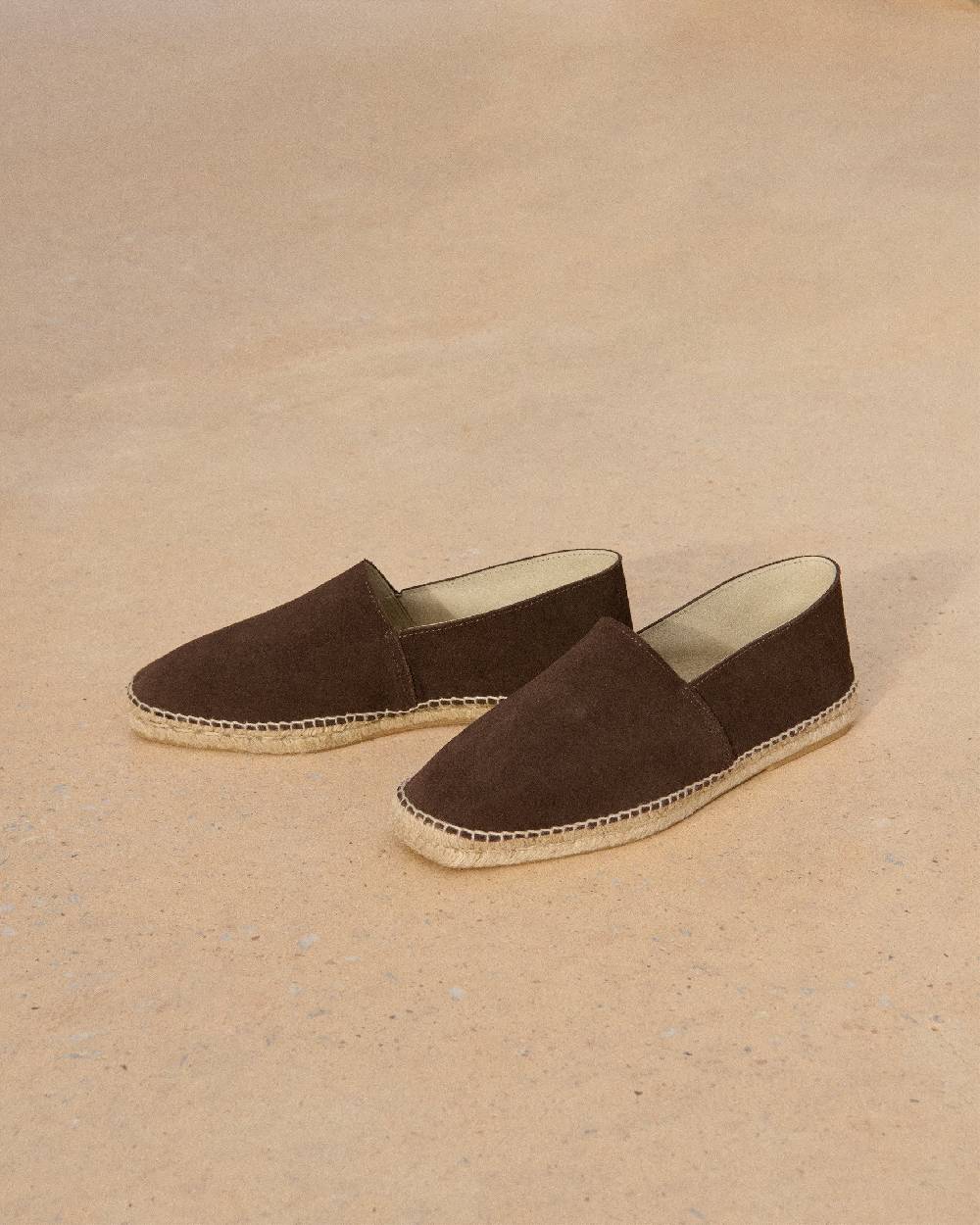 Manebí Suede Square Toe Espadrilles - Cocoa Super Saving Price