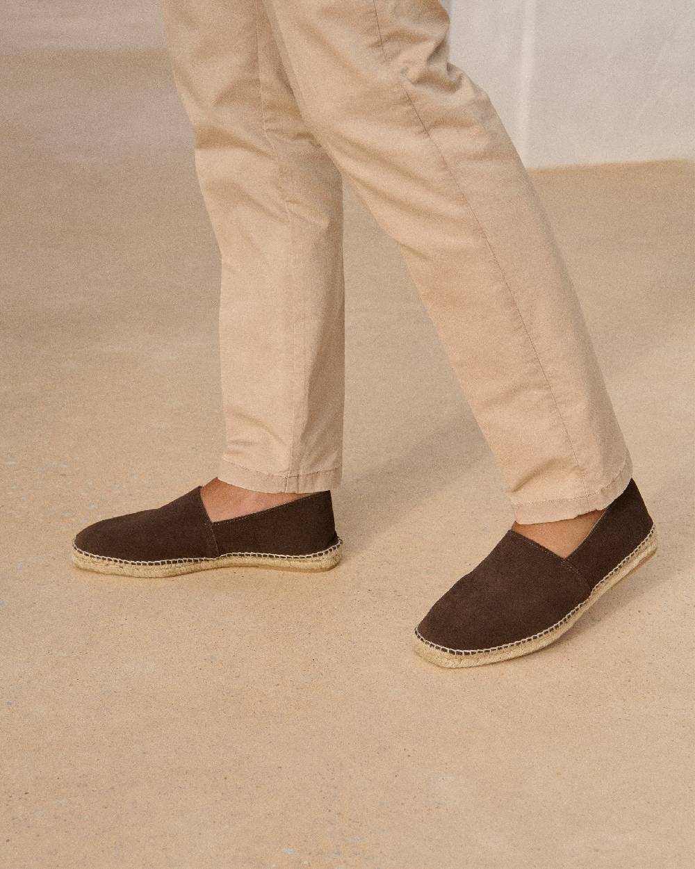 Manebí Suede Square Toe Espadrilles - Cocoa Super Saving Price
