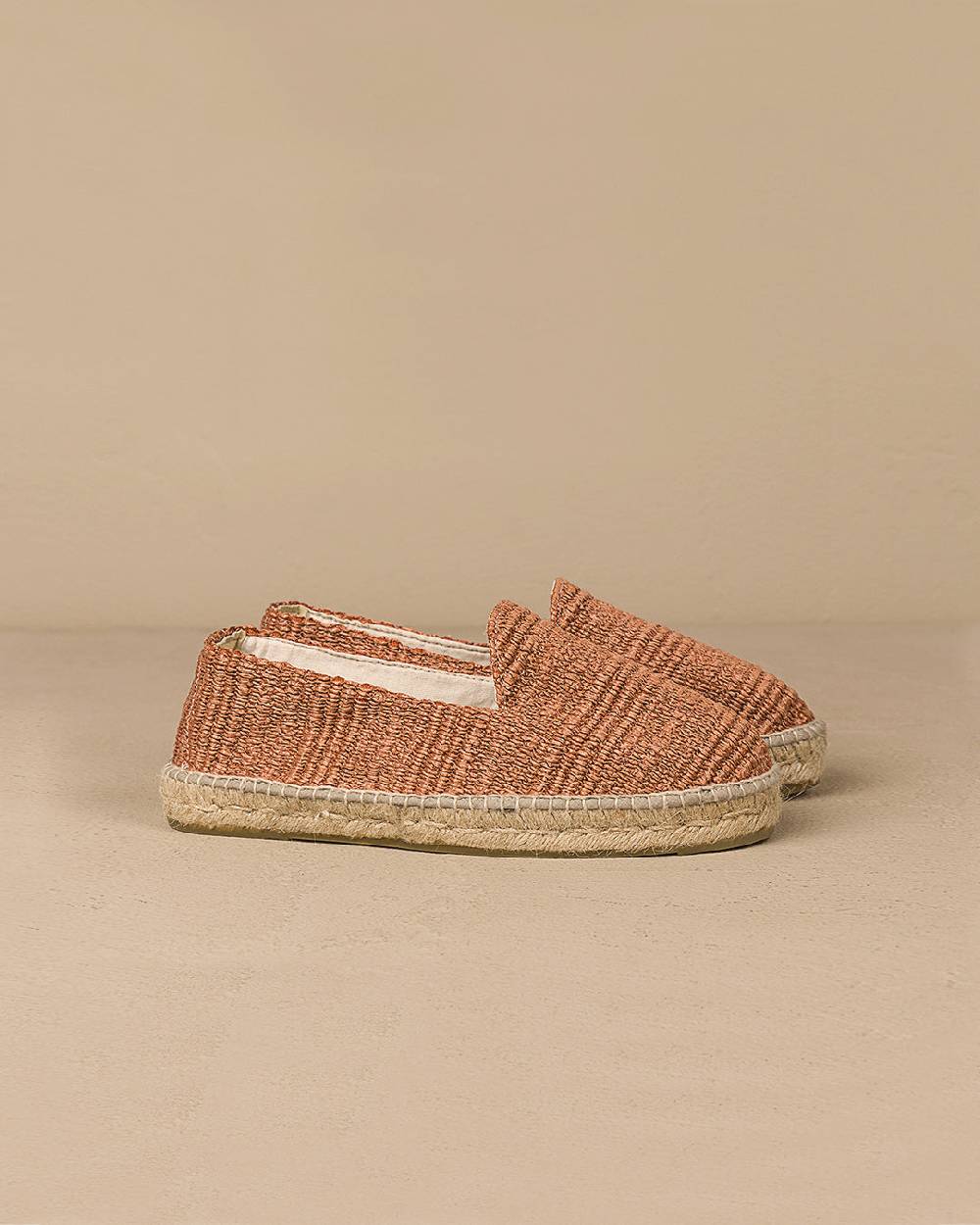 Manebí Raffia Stripes Espadrilles - Yucatán Orange Rust ACQUISTA ORA
