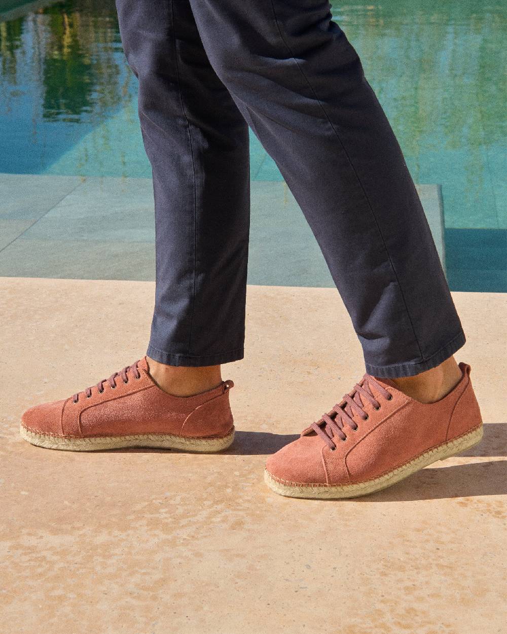 Manebí Suede LaceUp Espadrilles - Terracotta Ultimi due giorni