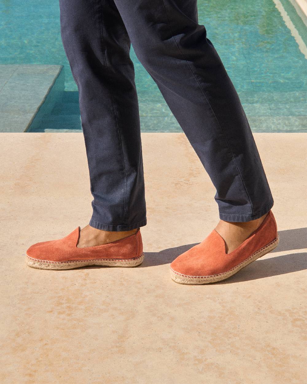 Manebí Suede Espadrilles - Orange Rust Ultimo giorno