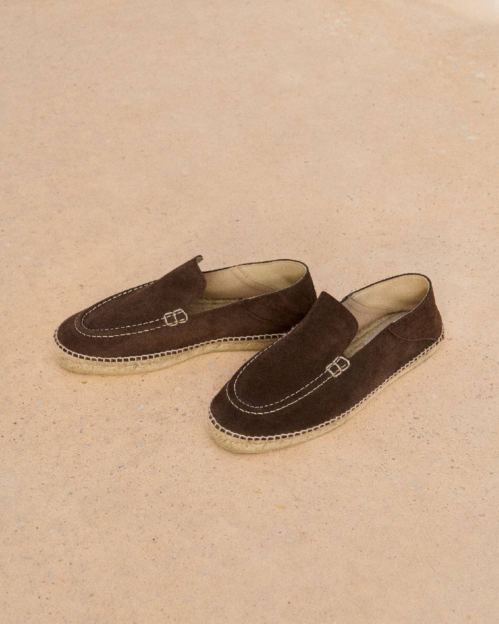 Manebí Suede Traveler Loafers|Espadrilles - Cocoa Promozione temporanea