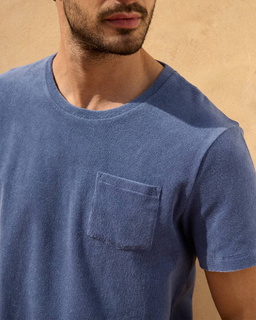 Manebí Organic Terry Cotton|Emilio T-Shirt - Petrole Only for today