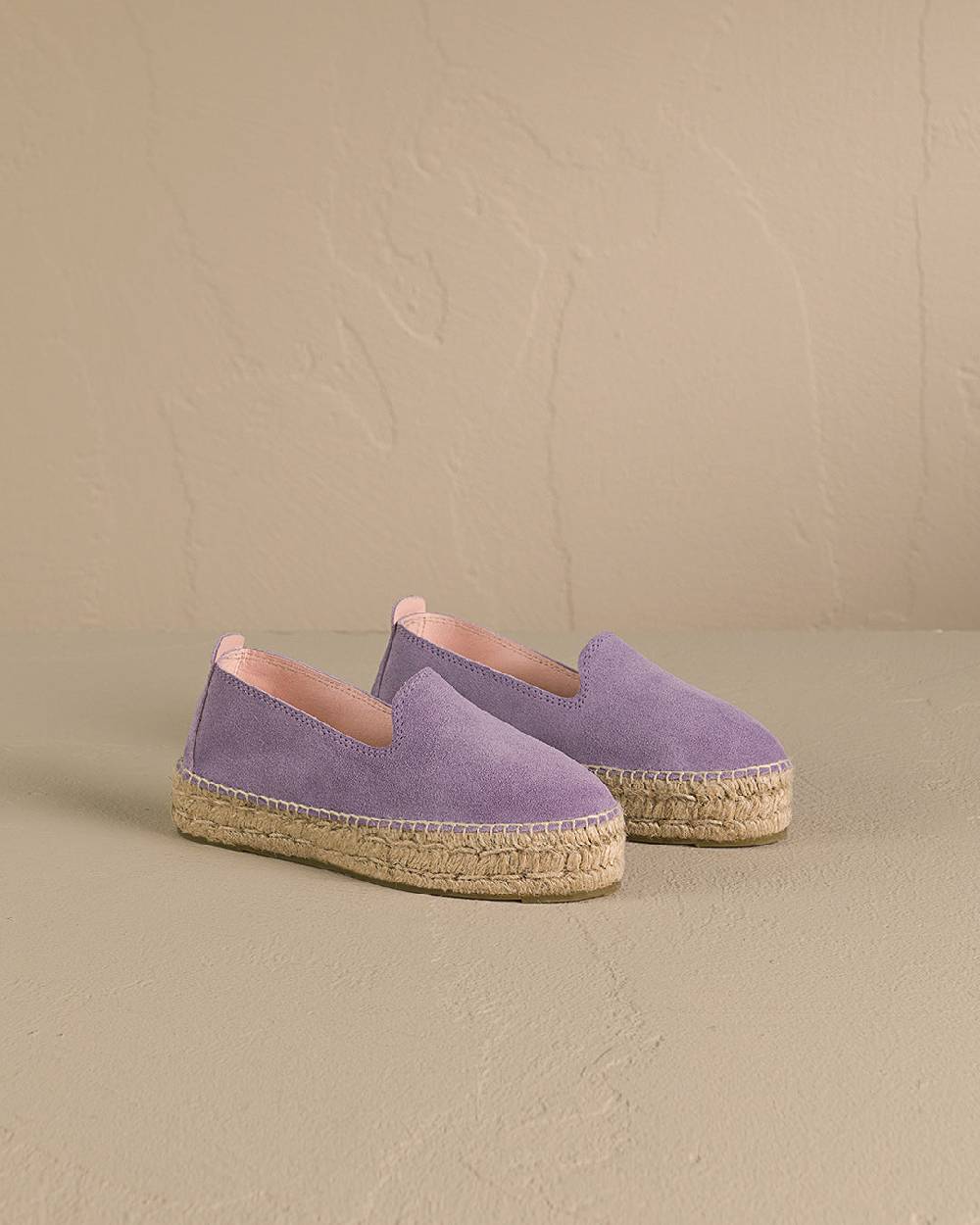 Manebí Suede Double Sole Espadrilles - Hamptons Wisteria Lilac Fino al 55% di sconto