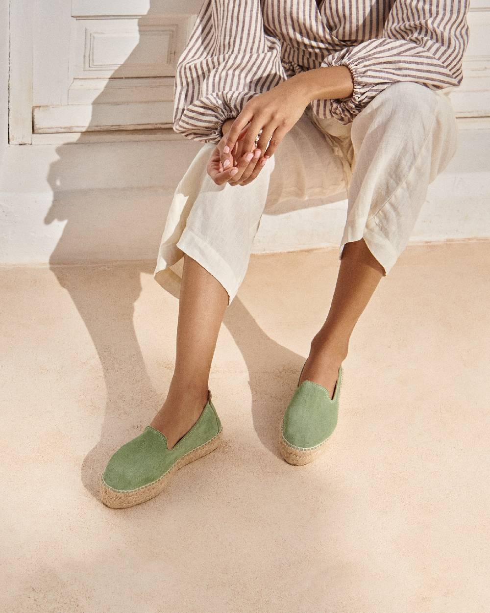 Manebí Suede Double Sole Espadrilles - Hamptons Sage Discount Store per i nuovi prodotti