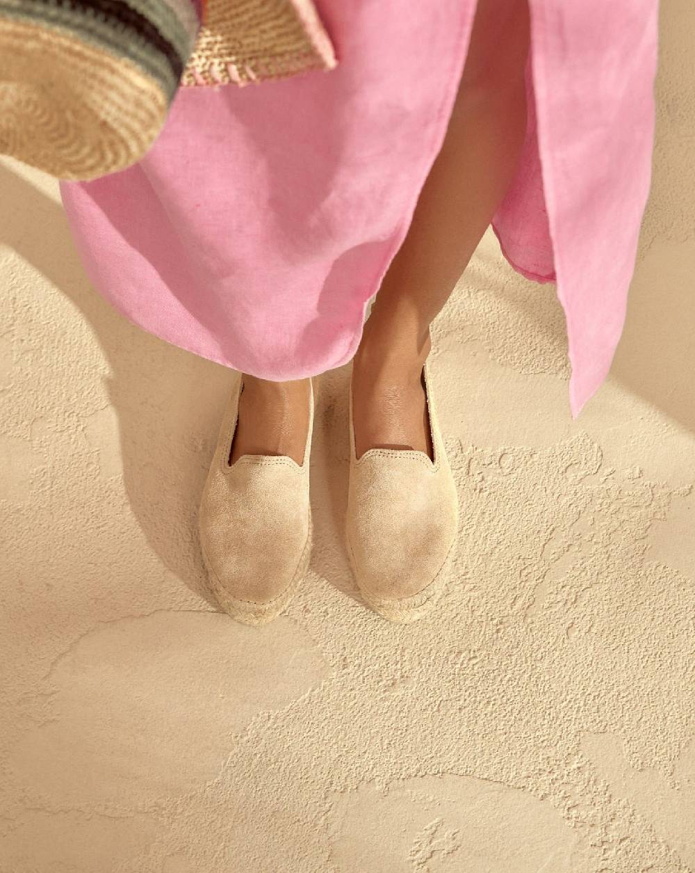 Manebí Espadrillas con Doppia Suola - Hamptons - Champagne Beige Limitato a 3 giorni