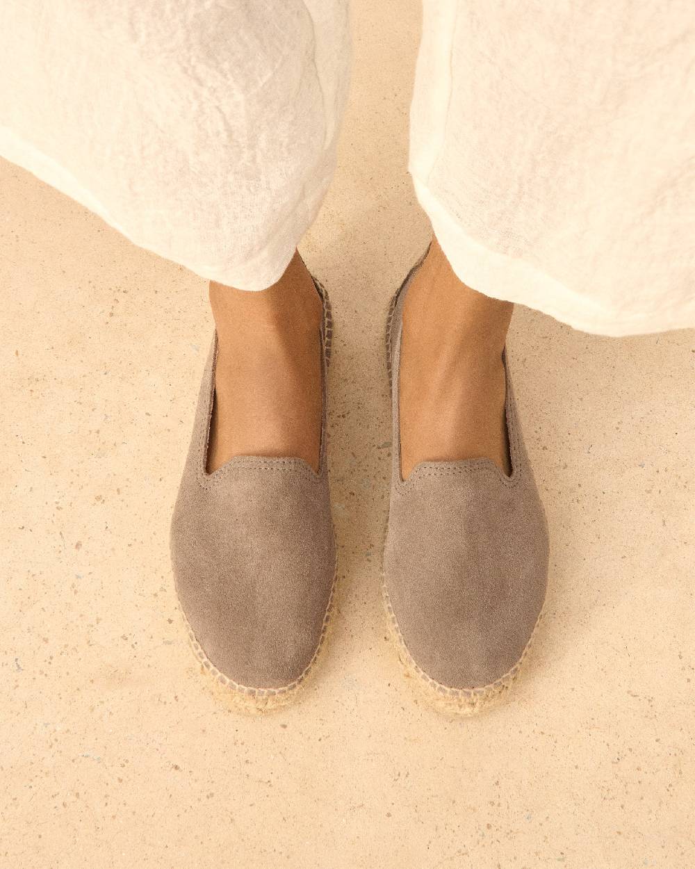 Manebí Espadrillas con doppia suola - Hamptons - Coco Brown Black Friday Prezzi