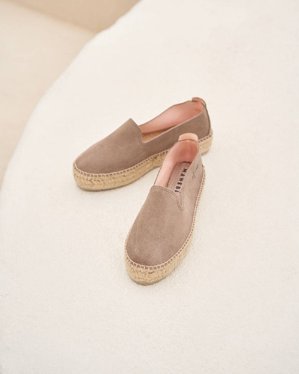 Manebí Espadrillas con doppia suola - Hamptons - Coco Brown Black Friday Prezzi